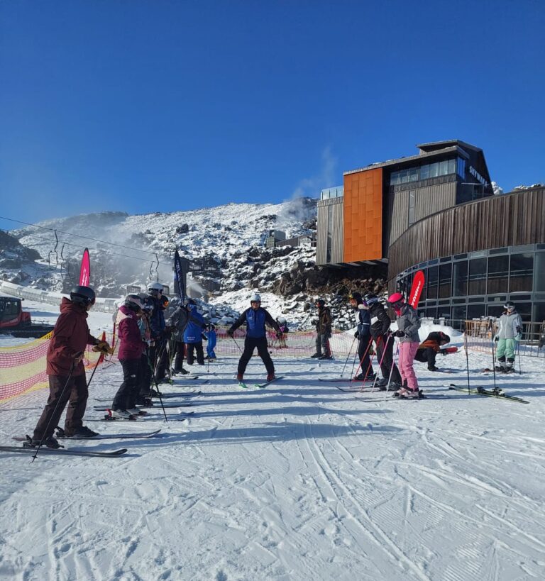 Ski instruction Lyall crump